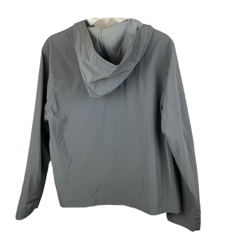 RALPH LAUREN Polo Jeans Company Pullover Raincoat in Gray Size Medium